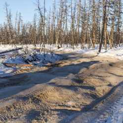 Realidade da zimnik, estrada de inverno