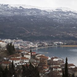 Cidade e lago Ohrid